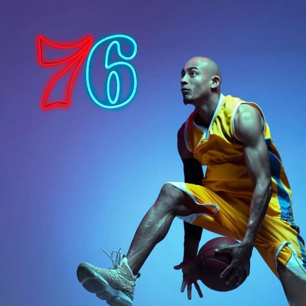 Basketball Neon Sign 76er NEW